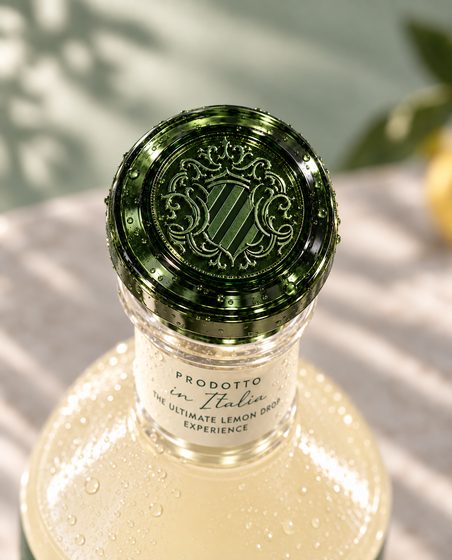 Lemon Drop: Stopfen mit geprägtem Wappen